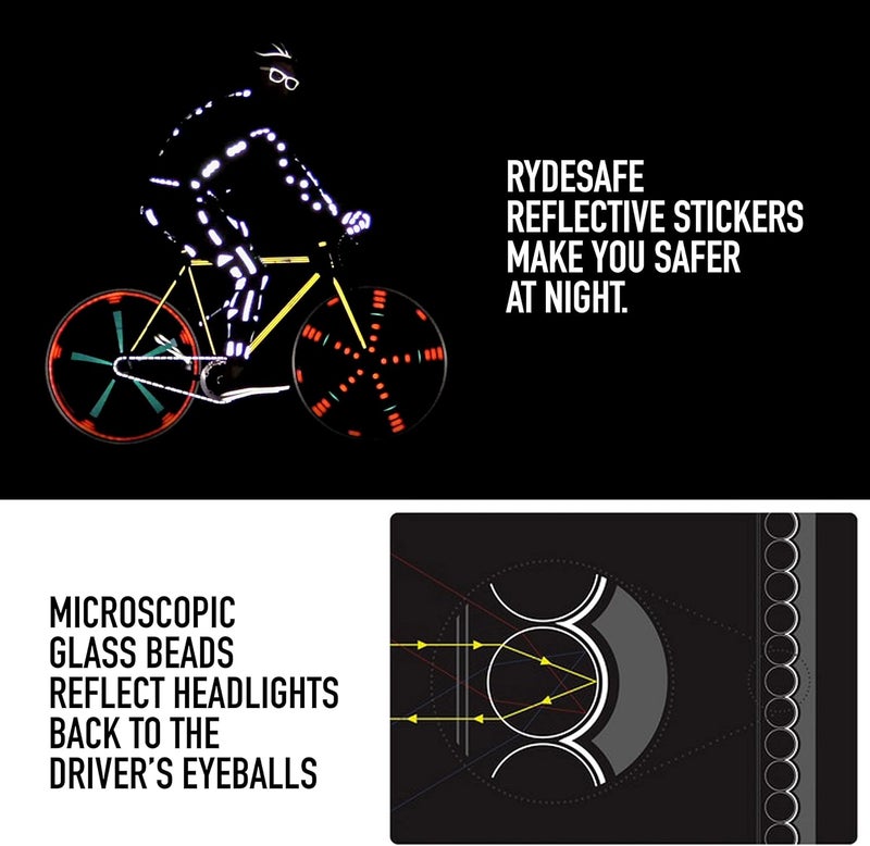 RydeSafe Reflective Decals - Hexagon Kit - Large - Image 3